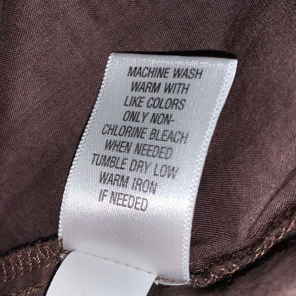 Vintage Brown Semi Sheer Cotton Prairie Boho Tunic Top 1X - Picture 13 of 13